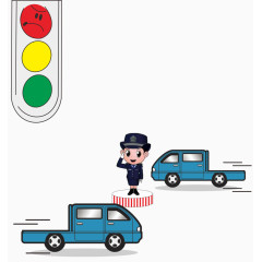 交通规则插画