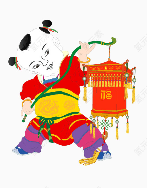 中国传统喜庆春节矢量素材