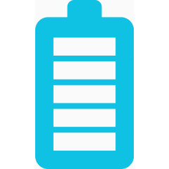 蓝色小电池图标