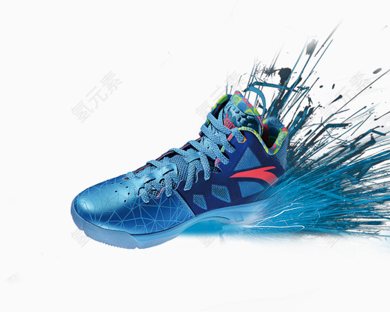 蓝色摩擦的火花