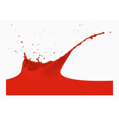 红色飞溅的油漆