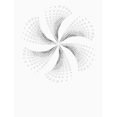 矢量圆形旋转图形