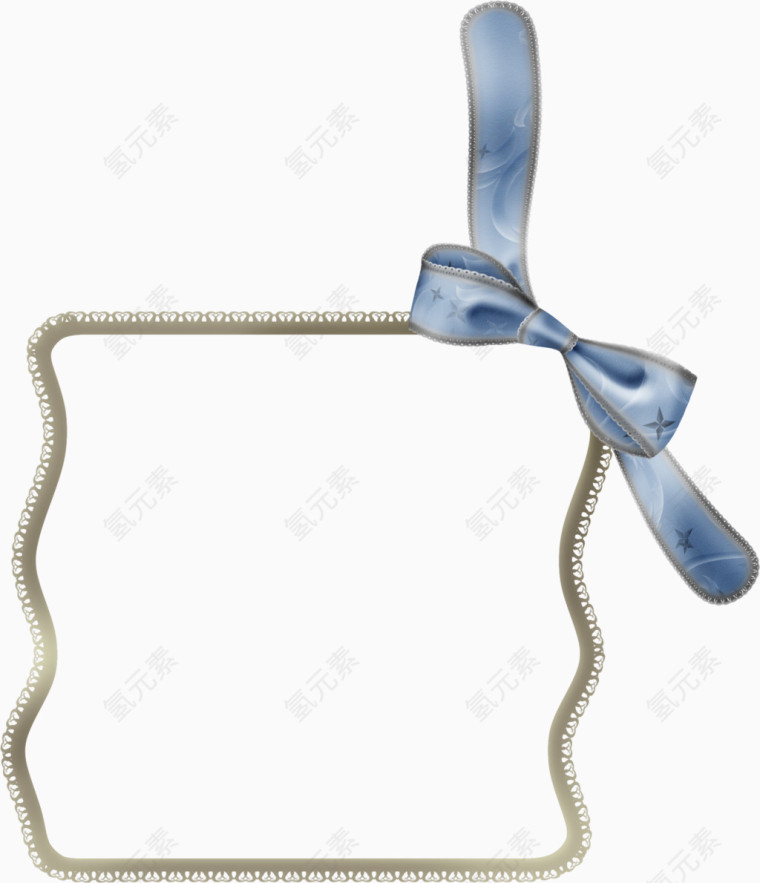 彩带装饰铁丝方框