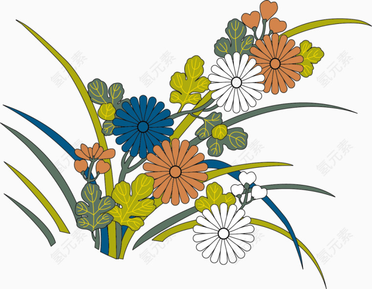 矢量花卉