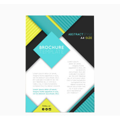 具有抽象形状的公司手册