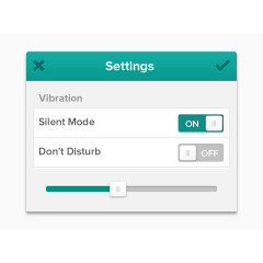 绿色扁平设置UI