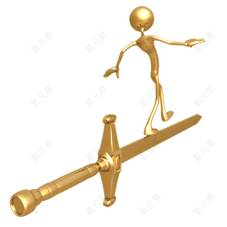 超清晰3D小金人