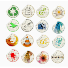 皱纸折角PNG图标