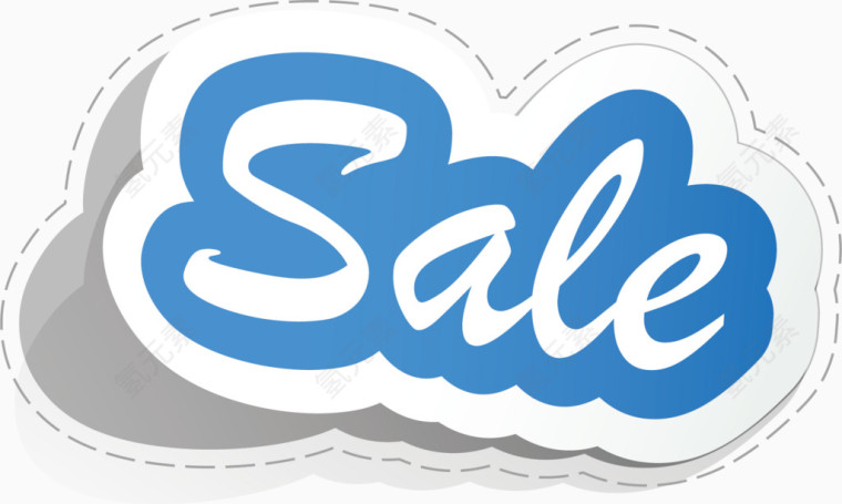 彩色各式标签矢量素材