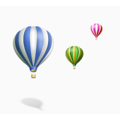 彩色热气球