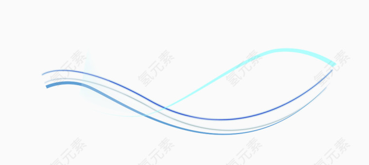 蓝色动感曲线