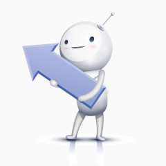 小白人箭头图案