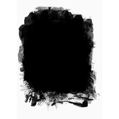 漂亮黑色墨迹蒙版