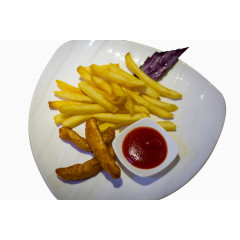 鸡柳薯条免扣图片