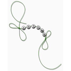 英文字母串珠装饰