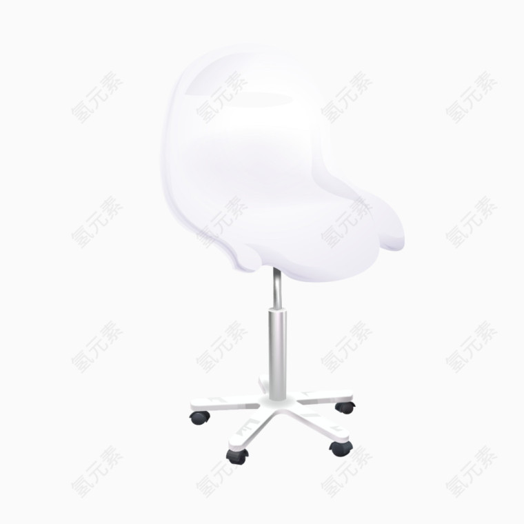白色转椅