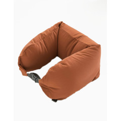 无印良品无印良品纯棉卡扣护颈枕棕色