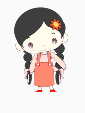 中分女孩
