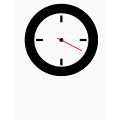 简洁挂钟矢量图