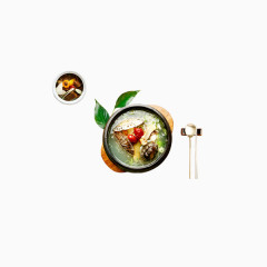 特色韩国滋补养身的三鲜汤