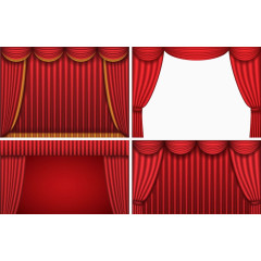 红色幕布组图