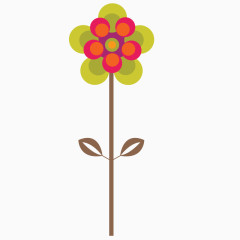 卡通 插画 彩绘 花瓣 花朵 卡通花朵 母婴背景素材 可爱风格 童趣