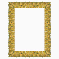 黄色花纹边框
