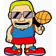 旋转的篮球素材图片