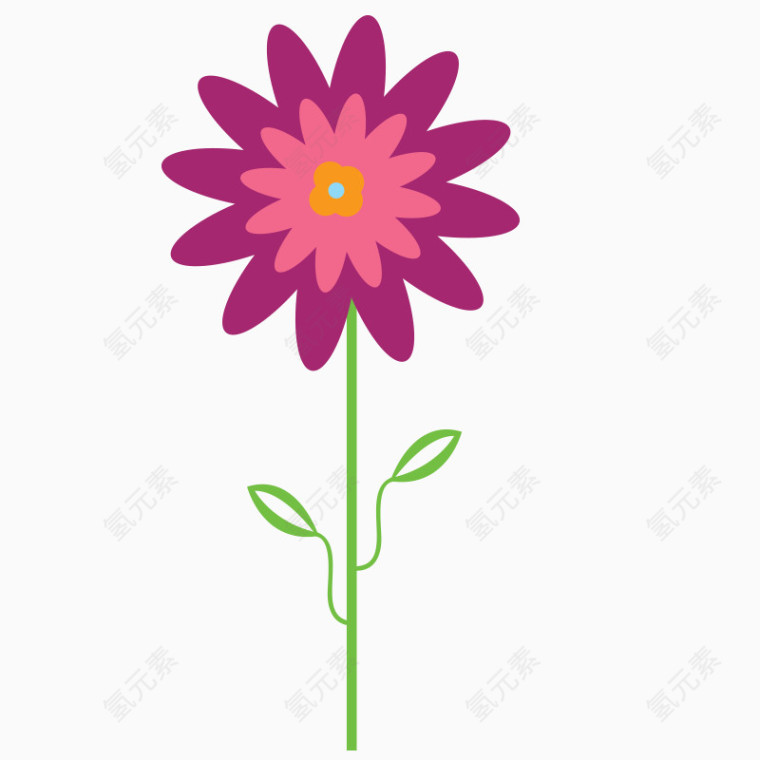 卡通 插画 彩绘 花瓣 花朵 卡通花朵 母婴背景素材 可爱风格 童趣