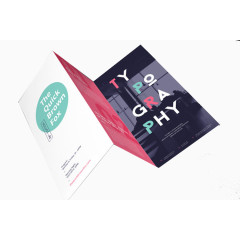 时尚三折页设计