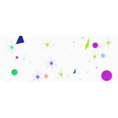 淘宝几何图形飘浮素材