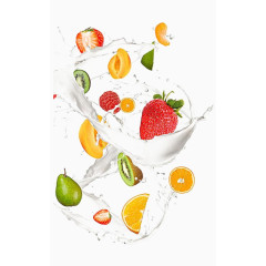 动感牛奶中的水果