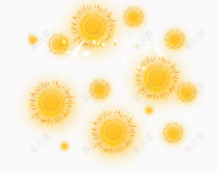 美丽烟花免抠素材