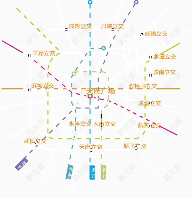 成都地铁路线图