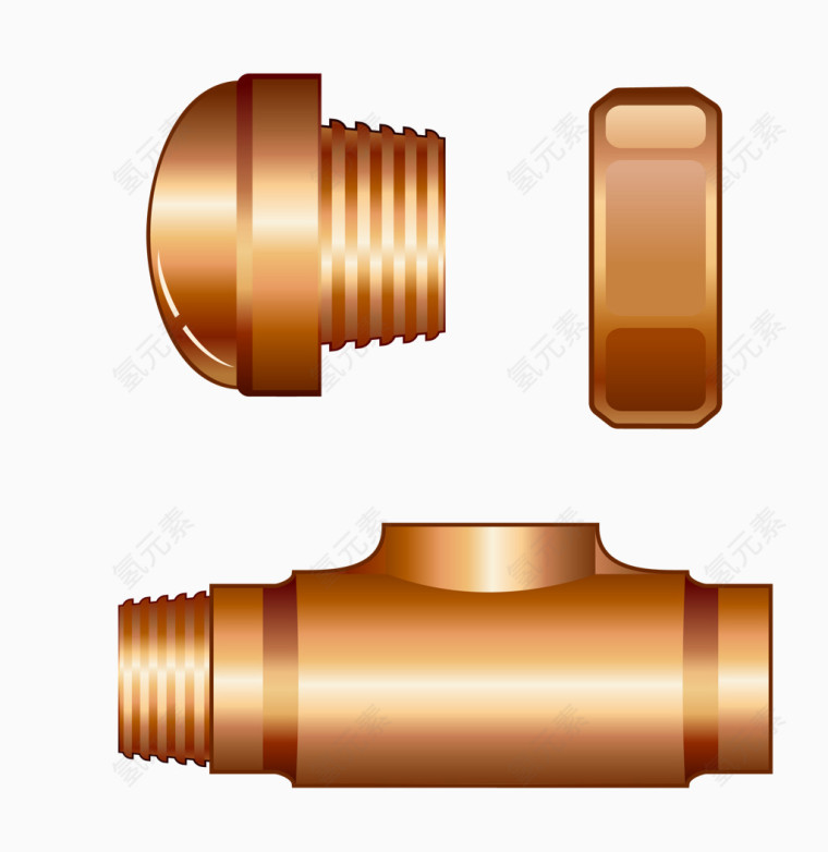 矢量螺丝螺帽
