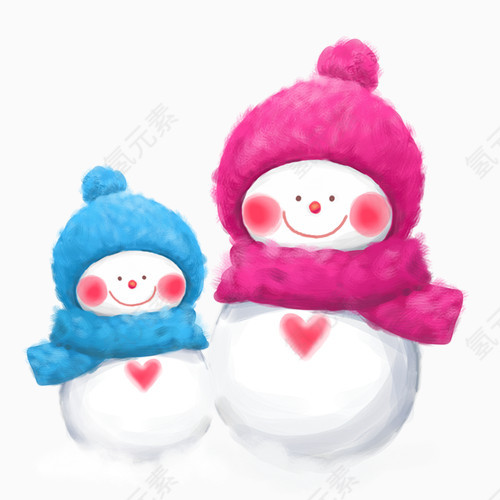 冬天堆雪人
