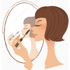 化妆的女人