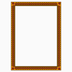 花纹边框展架