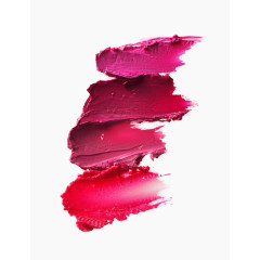 红色口红块状涂抹膏体