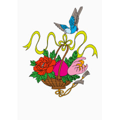 富含民族特色的矢量刺绣图案