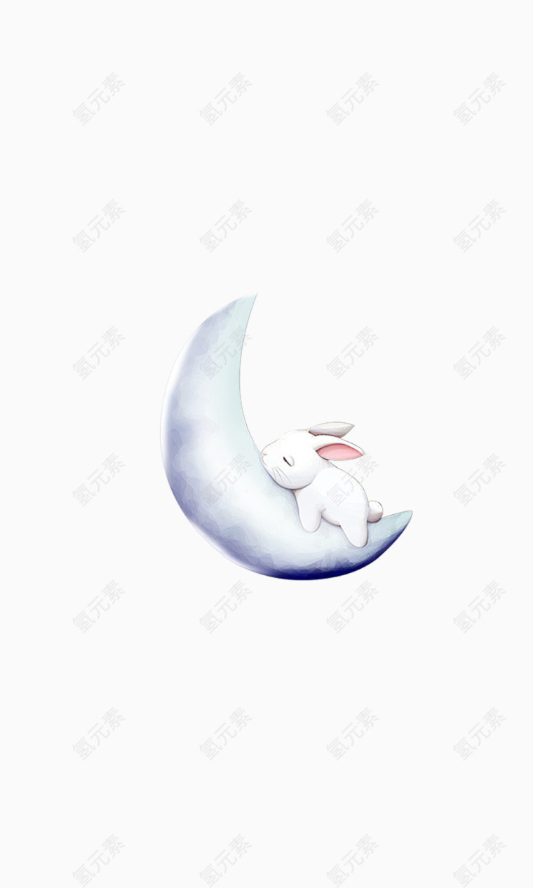 兔子在月亮上睡觉
