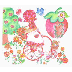 踩着独轮的人偶