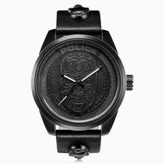 Police酷感骷髅石英手表