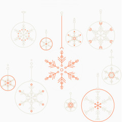 雪花挂饰