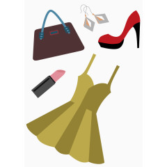 化妆包包短裙美容