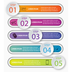 矢量选项信息图表