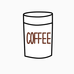 卡通手绘咖啡