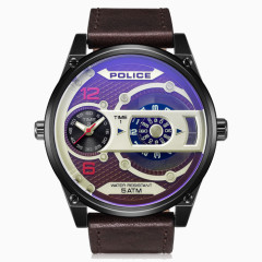 Police酷感男士石英手表
