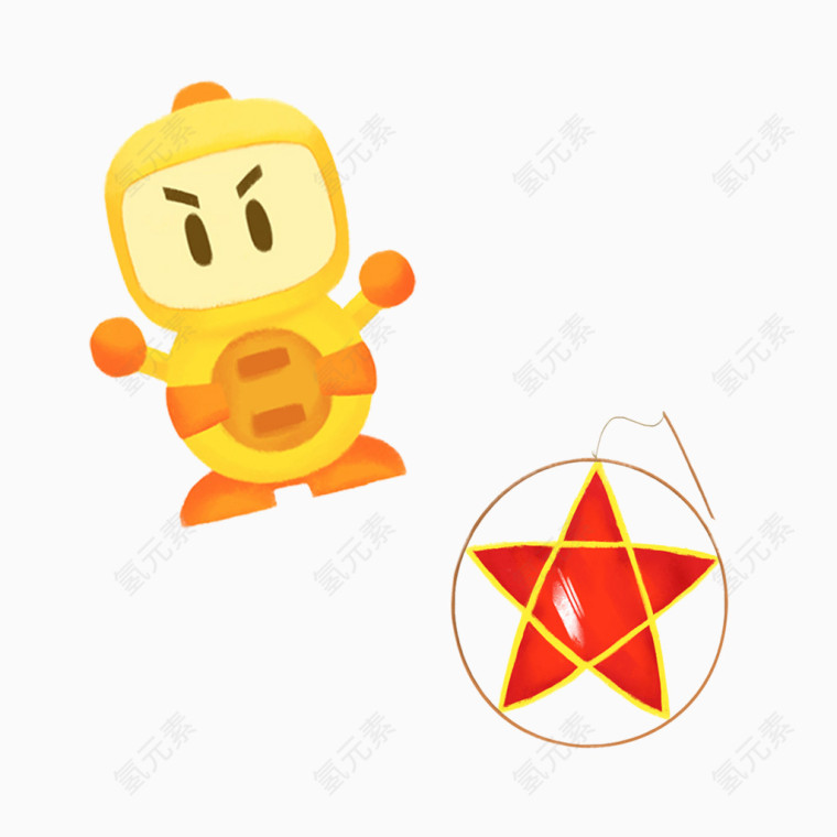 儿童玩具弹珠机器人素材