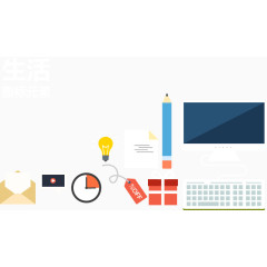 办公桌元素合集矢量